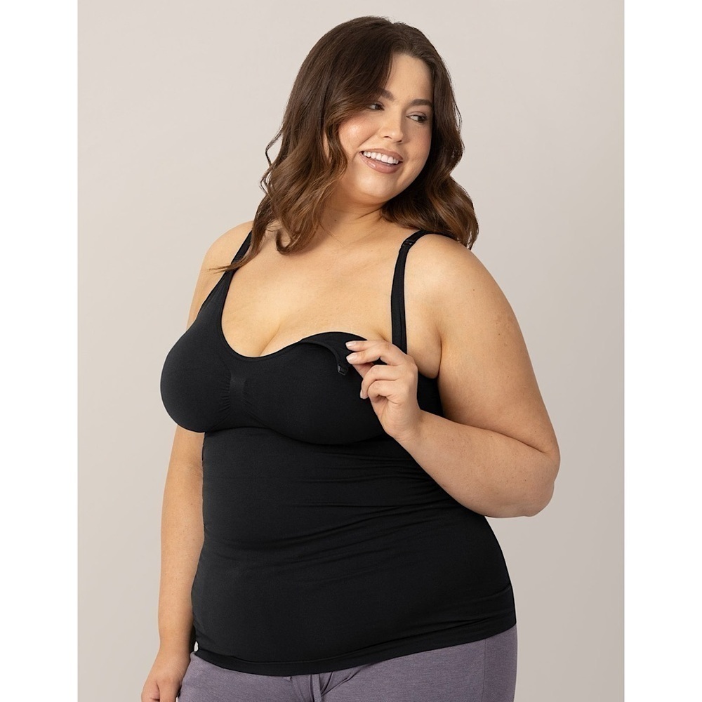 Kindred Bravely Simply Sublime Maternity & Nursing Tank in Black Sz XL BUSTY
